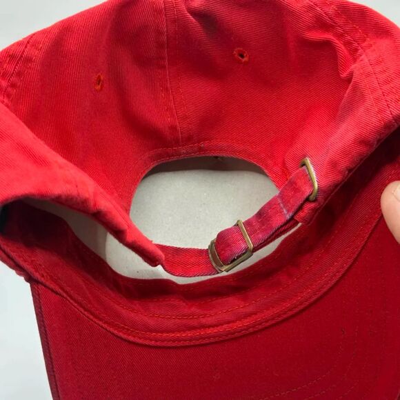 Vintage Polo Ralph Lauren Red Polo Bear Baseball Cap RARE! - Picture 5 of 6